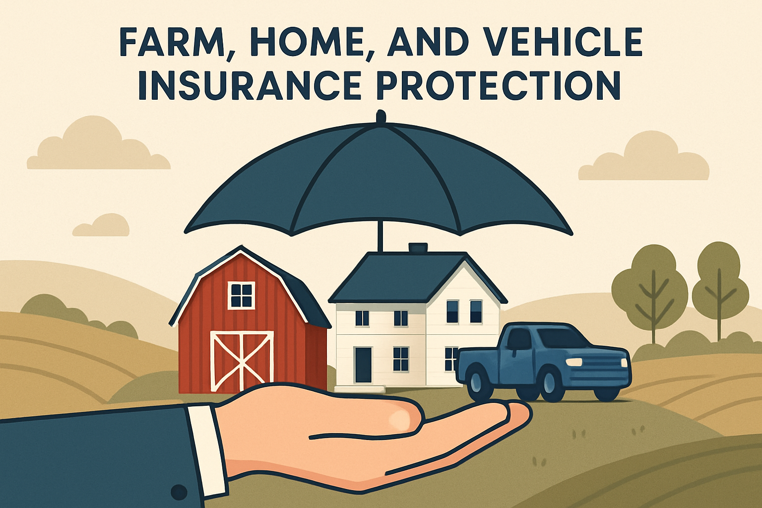 Farm home and vehicle insurance protection